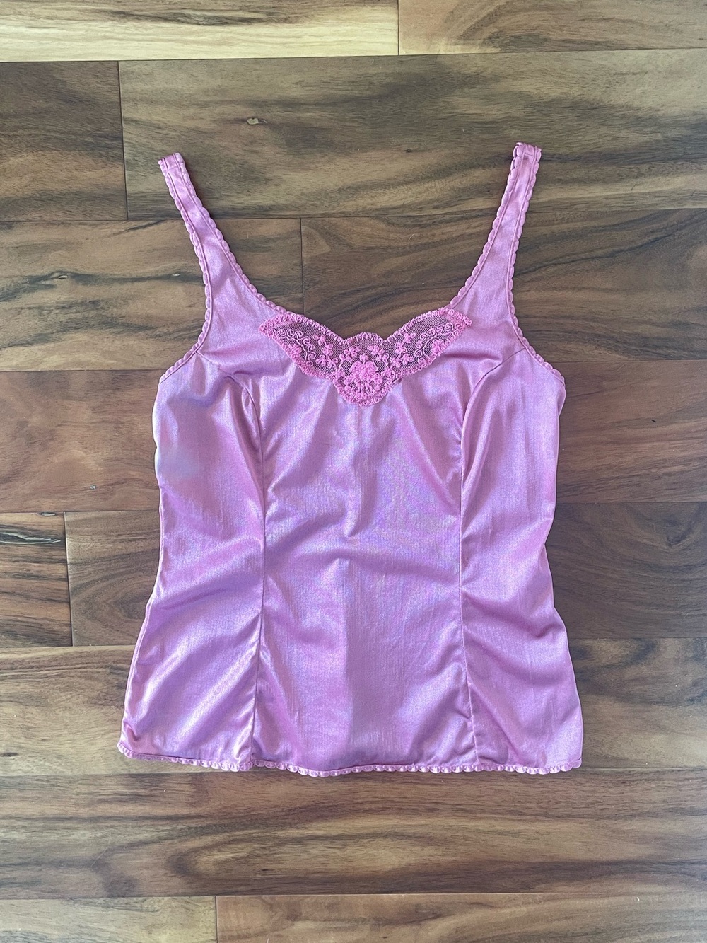 Vintage Pink Lace Camisole